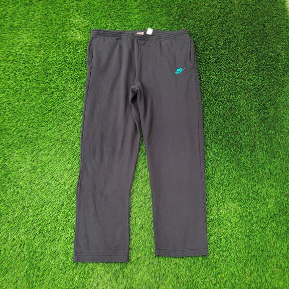 Vintage 90s NIKE Pants Medium Baggy Sweatpants - Picture 1 of 16